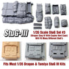 StuG Stowage Set #3. Fits All 1/35 Dragon & Tamiya StuG III E/F/F8/G Kits and others.