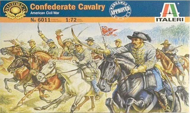 ITALERI 1/72 FIGURES CONFEDERATE CAVALRY USA CIVIL WAR