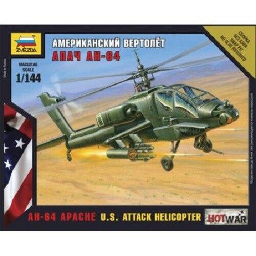 Zvezda 1/144 scale APACHE HELICOPTER model kit