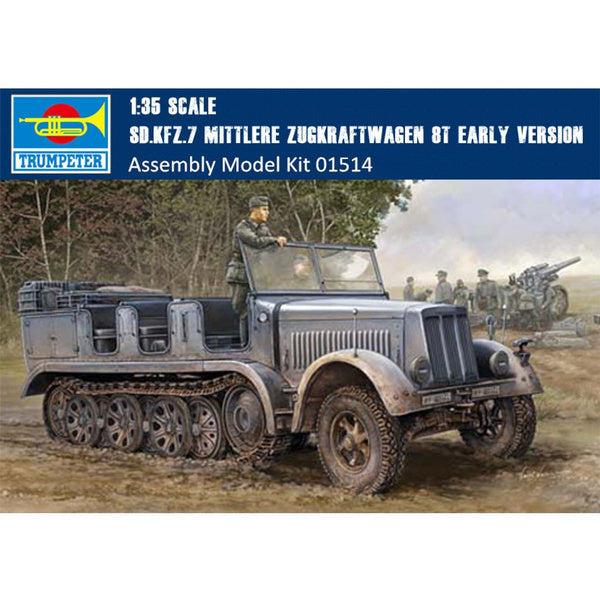 TRUMPETER 1/35 WW2 German Sd kfz 7 Mittlere Zugkraftwaggen 8t halftrack