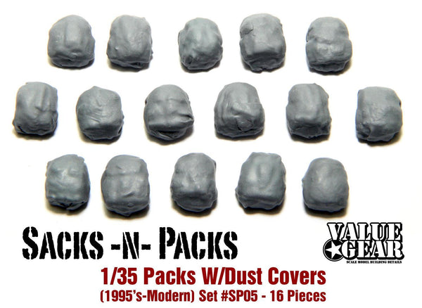 1/35 Scale resin kit US Alice Packs "Medium With Dust Covers"