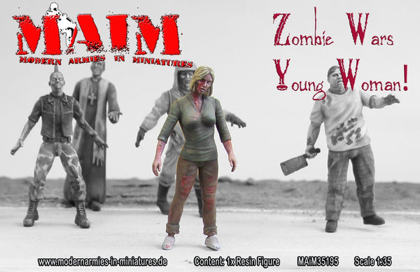 Zombie Young Woman 1:35