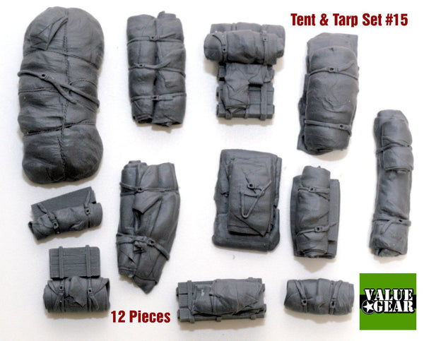 1/35 Scale Resin kit Tents Tarps Set #15