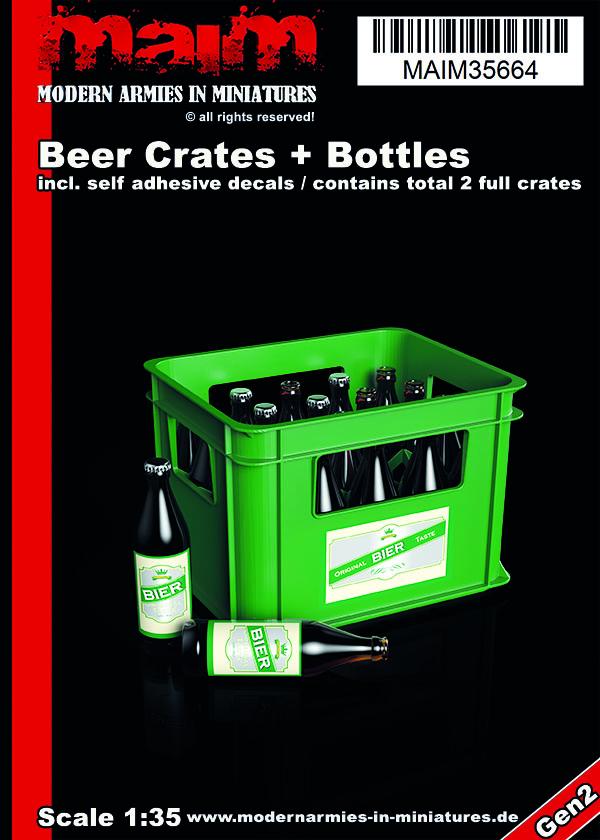 MAIM Beer Crates + Bottles / 1/35 scale