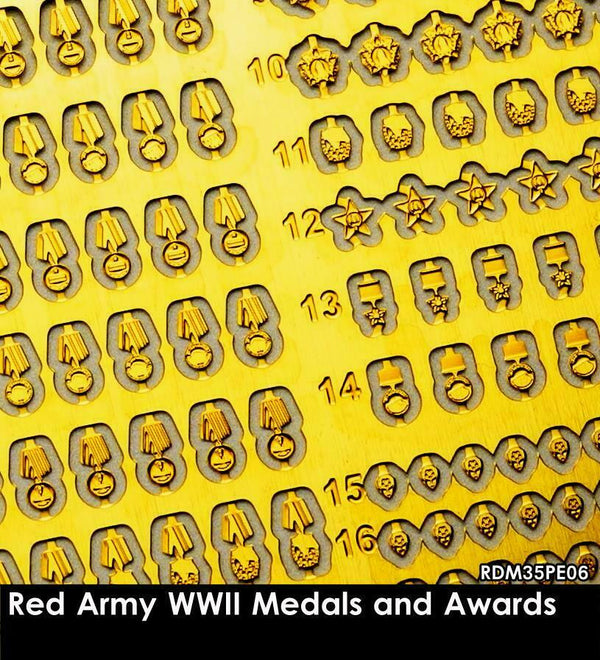 RADO WW2 Red Army WWII Medals and Awards model kit 1/35 scale