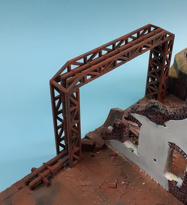 Wargaming Warhammer 28mm Blot Action Pipework bridge 3D printed gaming accessory