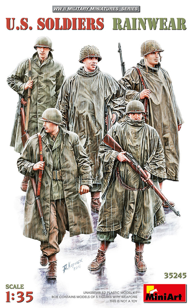 Miniart 1/35 WW2 U.S. SOLDIERS RAINWEAR