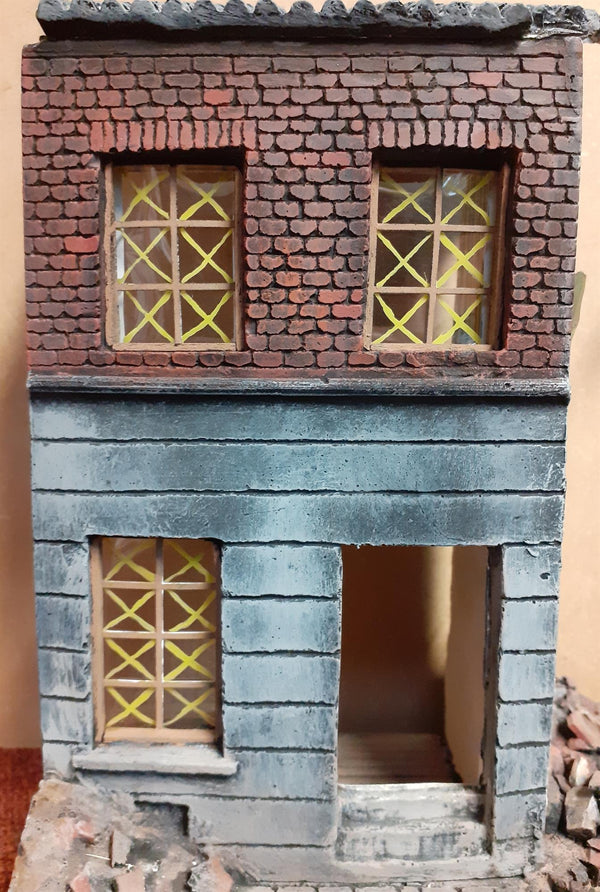 1/35 scale house front #2 - 110mm wide x 175mm high