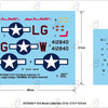 DEF Models 1/72 P-51D Mustang Decal set w/ 1 figure  Movie Collection No.13 - Maverick (for Tamiya, Etc kit)