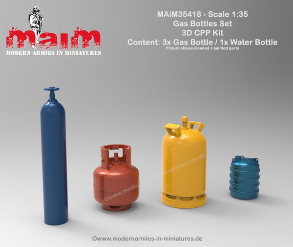 1/35 scale 3D printed model kit Gas bottles Set / 1:35