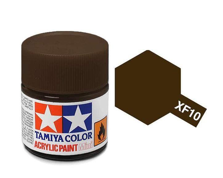 TAMIYA MINI ACRYLIC - ACRYLIC MINI XF-10 FLAT BROWN