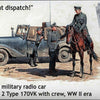 Masterbox 1:35 WW2 German military radio car Sd. Kfz. Type 170VK with figures