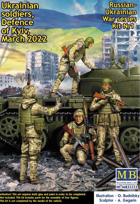 Masterbox 1/35 Ukrainian Soldiers, Defence of Kyiv, March 2022