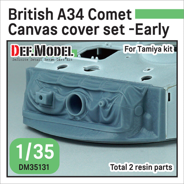 DEF Models 1/35 British A34 Comet Mantlet Canvas cover set- Early type