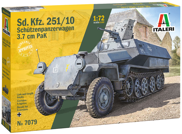 Italeri 1/72 WW2 German Sd.Kfz. 251/10 halftrack model