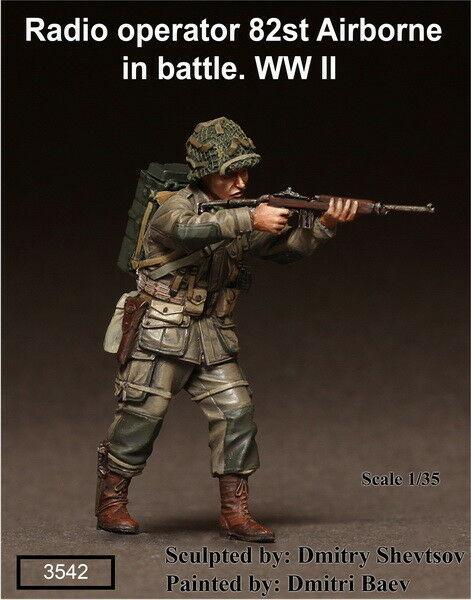 1/35 Scale Resin Figure kit Radio operator 82st Airborne in battle. WW II