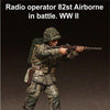 1/35 Scale Resin Figure kit Radio operator 82st Airborne in battle. WW II
