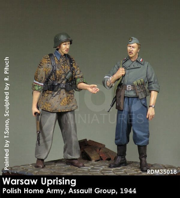 RADO WW2 Warsaw Uprising Polish Home Army Assault Squad, 1944 1/35 Scale resin