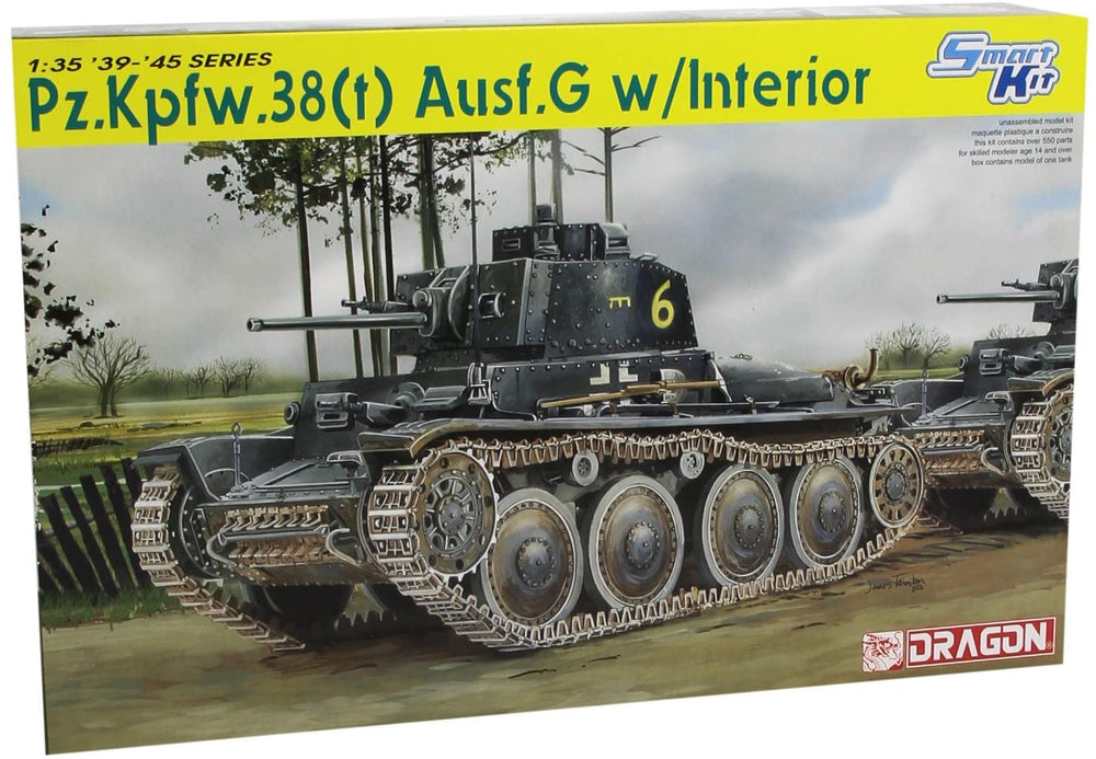 Dragon 1/35 scale WW2 German PZ KPFW.38 AUSF G tank