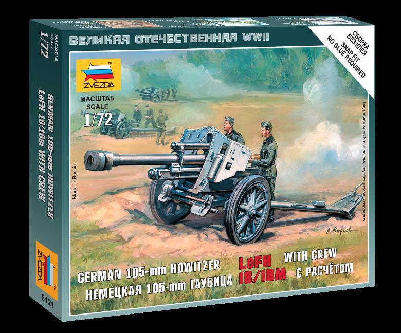 Zvezda 1/72 GERMAN HOWITZER LEFH-18