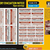 1/35 scale kit Mandatory Evacuation Notice Signs Warnings - Zombie wars - 1/35 scale - 2 sheets