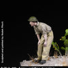 RADO WW2 British 8th Army Leaning soldier, PE included 1/35 Scale resin model