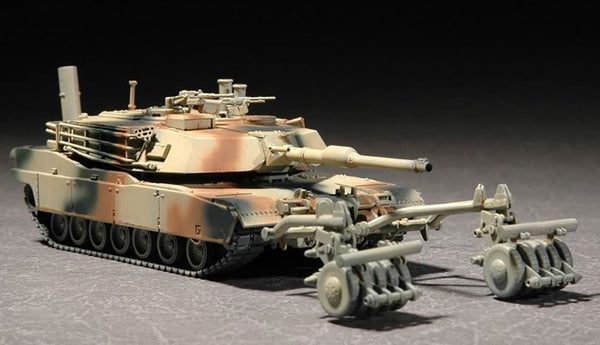Trumpeter 07278 1:72nd scale M1A1 with Mine Roller Set
