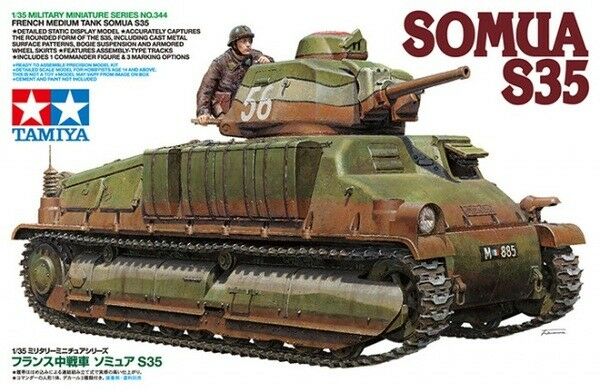 Tamiya 1/35 scale 1WW2 French Somua S35 tank model kit