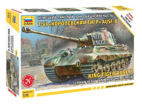 Zvezda 1/72 Scale KING TIGER HENSCHEL sd.kfz.182