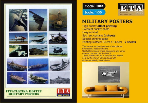 MILITARY POSTERS Suit scales 1/35, 1/24, 1/16