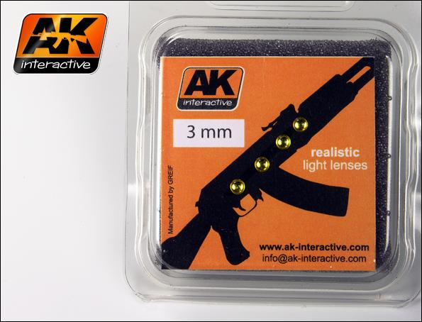 AK INTERACTIVE LIGHT LENSES AMBER 3mm