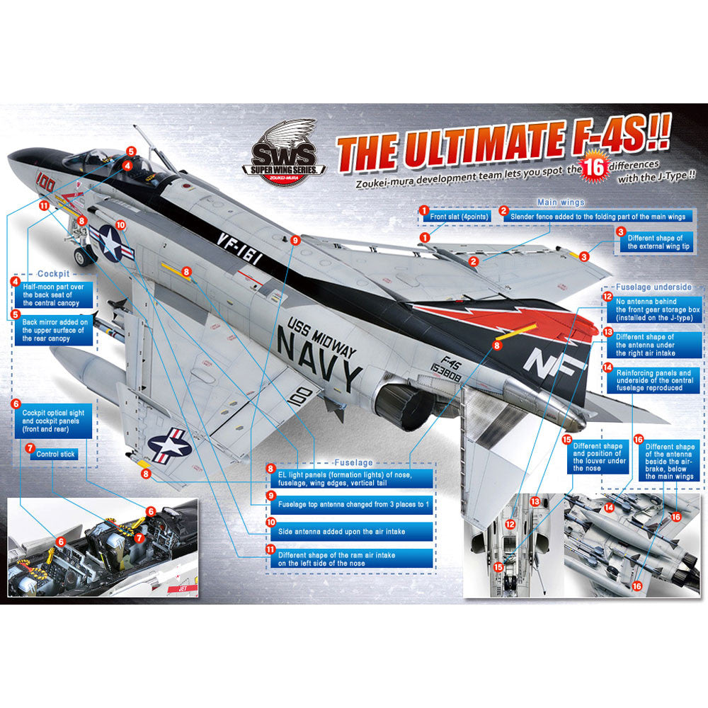 Zoukei Mura SWS48 Phantom II US Navy Plastic Kit | Fields of Glory Models