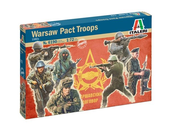 ITALERI 1/72 FIGURES WARSAW PACT TROOPS (1980'S)