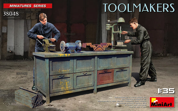 Miniart 1/35 scale WW2 1940's era Toolmakers figure set