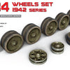 1/35 Scale resin model kit Wheels set T-34 serie 1942