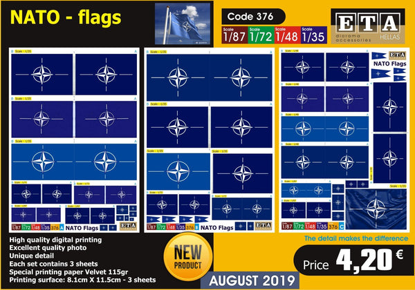 1/35 scale NATO - Flags
