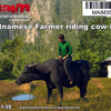 MaiM 1/35 Vietnamese Farmer riding cow #2