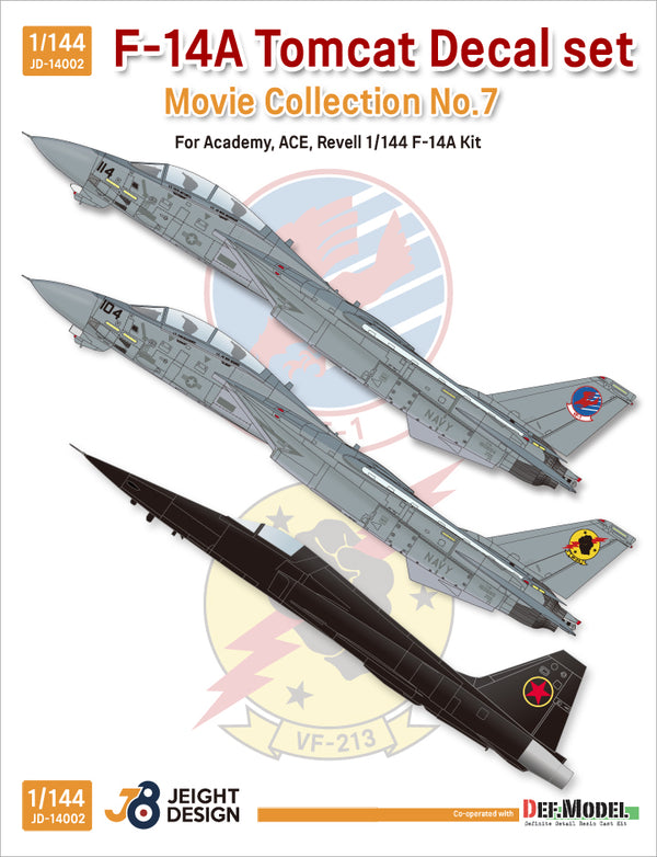 DEF models 1/144 F-14A Tomcat Decal set - Movie Collection No.7 for Revell, Ace corp. Academy kit)