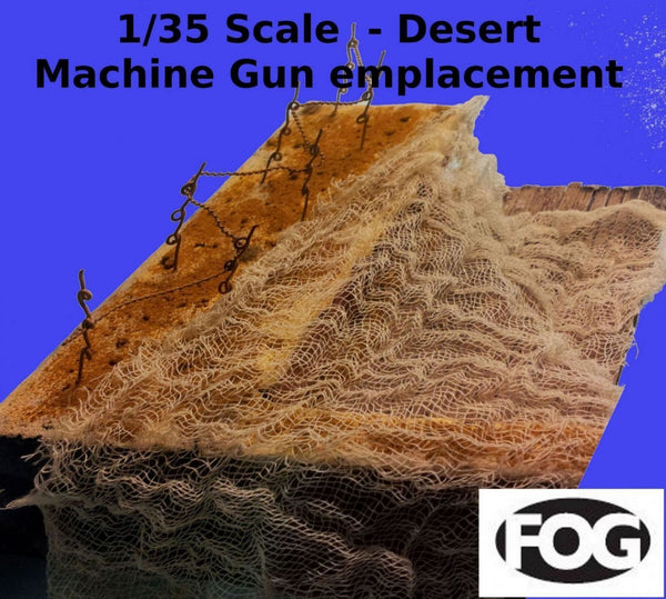 1/35 Scale  Desert Machine Gun emplacement