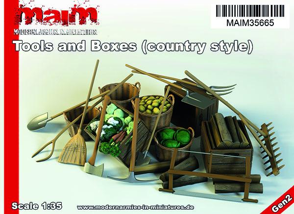 MAIM Tools and Boxes / 1/35 scale 3D printed model