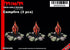 1/35 scale 3D printed model kit Camp-fire (3 pcs) / All Scales