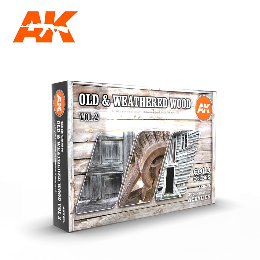 AK Interactive GEN 3 - OLD & WEATHERED WOOD VOL2