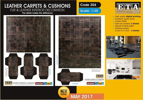 1/35 scale Leather carpets and cushions #2