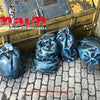 1:35 Scale Garbage Bags set of 4 3D printed diorama accessories