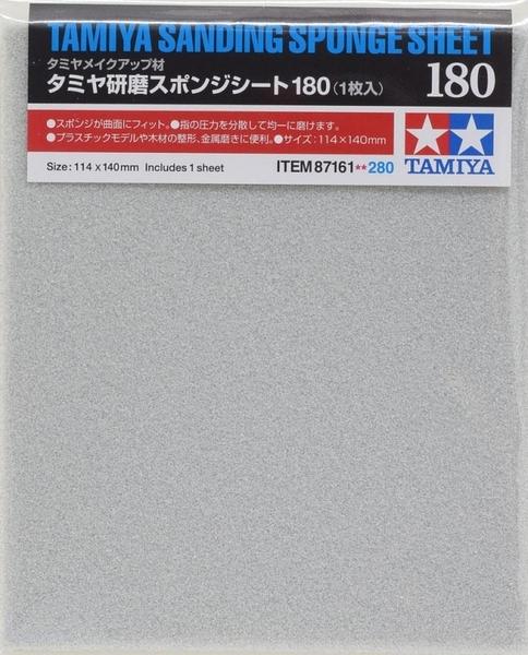 TAMIYA TOOLS / ACCESSORIES - SANDING SPONGE SHEET 180