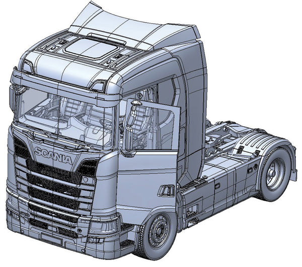 Italeri 1/24 SCANIA 770 4X2 NORMAL ROOF truck model kit