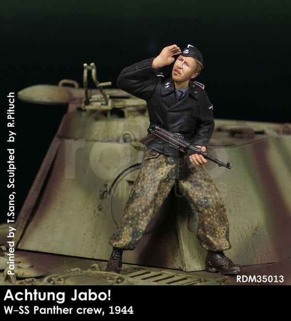 RADO WW2 Achtung JaBo! W-SS NCO w/MP 40, 1944 1/35 Scale resin model