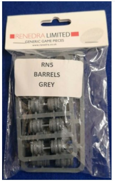 28mm Wargaming BARRELS- GREY RENEDRA