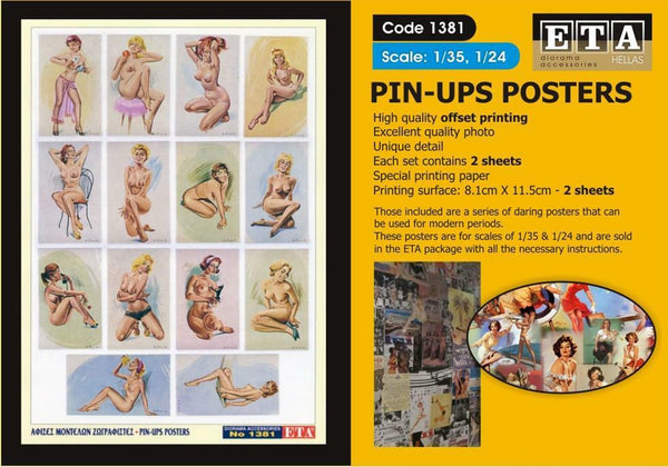 PIN-UPS POSTERS Suit scales 1/35, 1/24