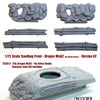 1/72 scale resin model 72SH13 Sandbag Fronts/logs For Sherman M4A2 V2 (no driver hoods) (Dragon Kits)